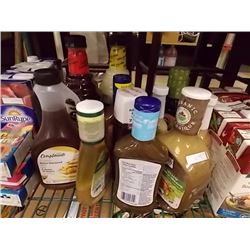 LOT OF ASSORTED BOTTLES OF FOOD ITEMS - 11 TTL
