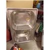 Image 1 : LIKE NEW STAINLESS STEEL DOUBLE KITCHEN SINK