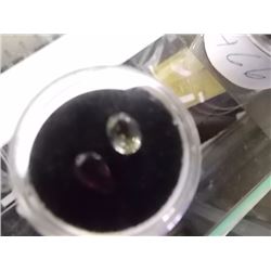 GEMSTONES -  2 TTL - CITRINE (ROUND)  & WHITE TOPAZ(OVAL)