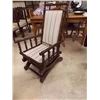 Image 1 : TURNED WOOD ROCKING CHAIR