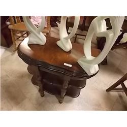 VINTAGE SOLID WOOD ACCENT TABLE - D-TABLE