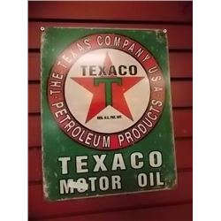 AUTOMOTIBILIA MEMORABILIA - METAL SIGN - TEXACO