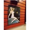 Image 1 : MEMORABILIA - METAL SIGN - 3-D PIN UP GIRL