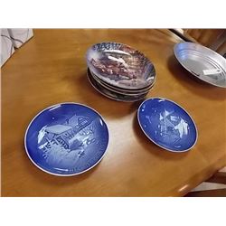 COLLECTOR PLATES - CHRISTMAS THEM - 9 TTL