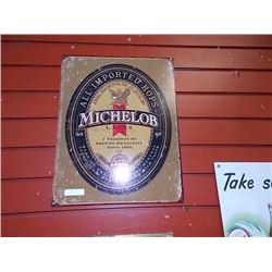 BREWER'S MEMORABILIA - METAL SIGN - MICHELOB