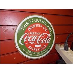 MEMORABILIA - METAL SIGN - COCA-COLA