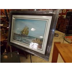 FRAMED PICTURE - TALL SHIP