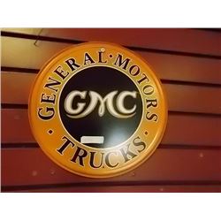 AUTOMOBILIA MEMORABILIA - METAL SIGN - CENTRAL MOTORS, GMC, TRUCKS