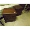 Image 1 : PINE NIGHT STANDS - 3 DRAWERS - 2 TTL