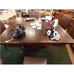 MAHOGANY DINING TABLE - AS-IS