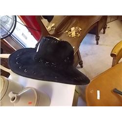 LEATHER WESTERN HAT