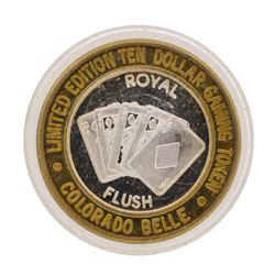 .999 Silver Colorado Belle Laughlin, Nevada $10 Casino Limited Edition Gaming To