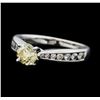 Image 2 : 14KT White Gold 1.17ctw Diamond Wedding Ring