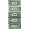 Image 2 : Lot of (5) 1935A $1 Silver Certificate Notes Uncirculated