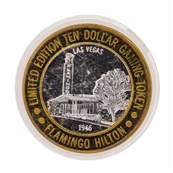 .999 Silver Flamingo Hilton Las Vegas, Nevada $10 Casino Limited Edition Gaming