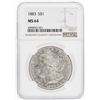 Image 1 : 1883 $1 Morgan Silver Dollar Coin NGC MS64