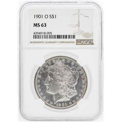 1901-O $1 Morgan Silver Dollar Coin NGC MS63
