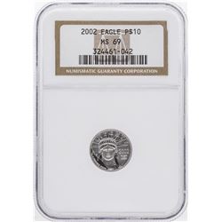 2002 $10 Platinum American Eagle Coin NGC MS69