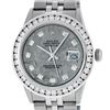Image 1 : Mens Rolex Stainless Steel Meteorite 3.15 Carat Diamond Datejust Wristwatch
