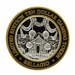 .999 Silver Bellagio Las Vegas, Nevada $10 Casino Limited Edition Gaming Token