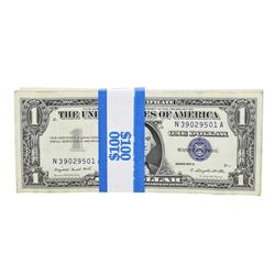 Pack of (100) Consecutive 1957A $1 Silver Certificate Notes Uncirculated