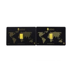 Set of (2) 1 Gram Karatbars Gold Refinery Cards