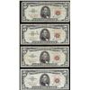 Image 1 : Lot of (4) 1963 $5 Legal Tender Notes