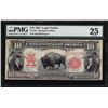 Image 1 : 1901 $10 Bison Legal Tender Note PMG VF25