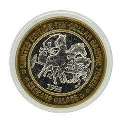 .999 Silver Caesars Palace Las Vegas, Nevada $10 Casino Limited Edition Gaming T
