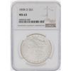 Image 1 : 1898-O $1 Morgan Silver Dollar Coin NGC MS63