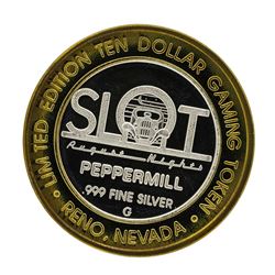 .999 Silver Peppermill Hotel Casino Reno, NV $10 Casino Limited Edition Gaming T