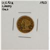 Image 1 : 1903 $2 1/2 Liberty Head Quarter Eagle Gold Coin