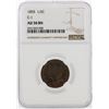 Image 1 : 1855 Braided Hair Half Cent Coin NGC AU50BN