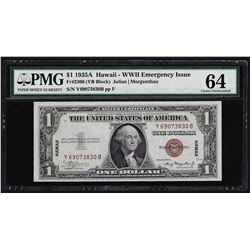 1935A $1 Hawaii Silver Certificate Note PMG Choice Uncirculated 64