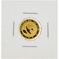 1988 1/10 oz China Panda Gold Coin