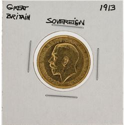 1913 Great Britain Sovereign Gold Coin