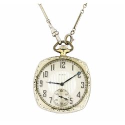 Elgin Vintage Pocket Watch with Attached Watch Fob