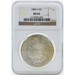 1880-S $1 Morgan Silver Dollar Coin NGC MS65
