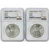 Image 1 : Set of 1983MO-1984MO Mexico 1 Onza Silver Libertad Coins NGC MS66