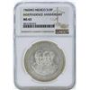 Image 1 : 1960MO Mexico 10 Pesos Independence Anniversary Silver Coin NGC MS63