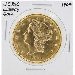 1904 $20 Liberty Head Double Eagle Gold Coin
