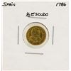 Image 1 : 1786 Charles III Spanish 1/2 Escudos Gold Coin