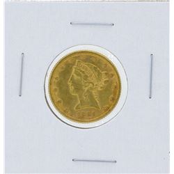 1881 $5 Liberty Head Half Eagle Gold Coin