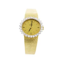 Omega 18KT Yellow Gold Ladies Wristwatch
