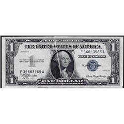 1935 $1 Silver Certificate Note Gutterfold ERROR
