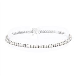14KT White Gold Ladies 2.00ct Diamond Bracelet