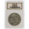 Image 1 : 1923 $1 Peace Silver Dollar Coin NGC MS65