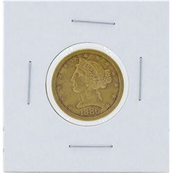 1886-S $5 Liberty Head Half Eagle Gold Coin