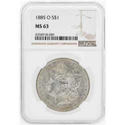 1885-O $1 Morgan Silver Dollar Coin NGC MS63