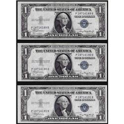 Lot of (3) Consecutive 1935A $1 Silver Certificate Notes